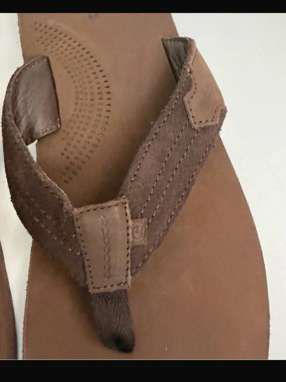 Campo Brown LeatherUpper Flip Flops NWT